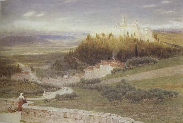 Albert Goodwin,RWS Certosa,near Florence (mk46) china oil painting image